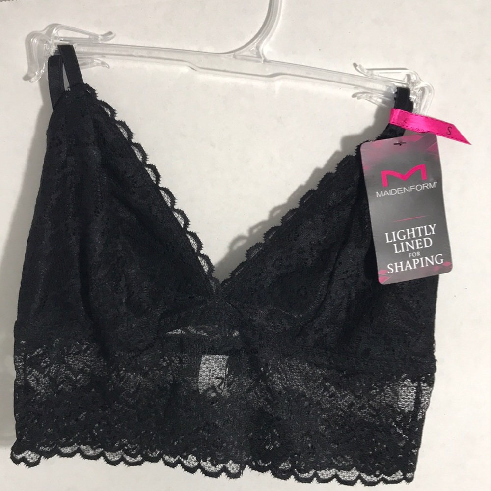 Maidenform Black Lace Wirefree Brallete Bras  NWT